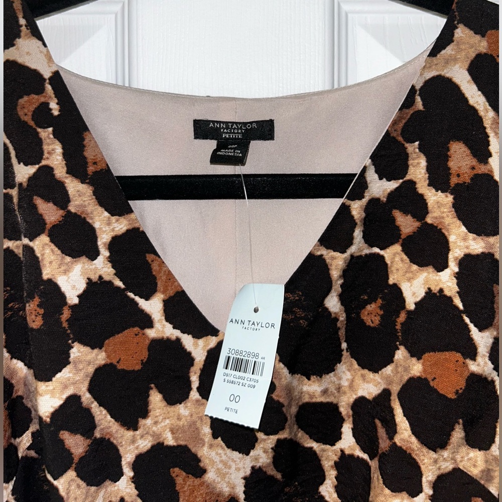 Leopard Sheath Tie Waist Dress - Picture 3 of 3